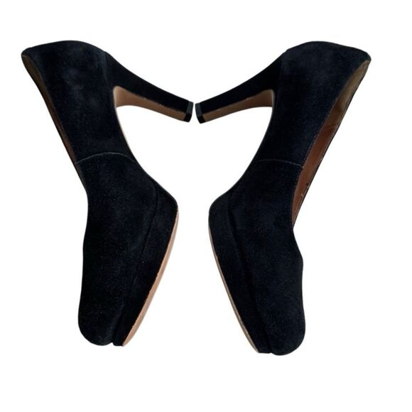 Clarks Artisan Comfort Sole Black Suede 3 1/4 " Heels 7.5 Medium - Picture 4 of 16